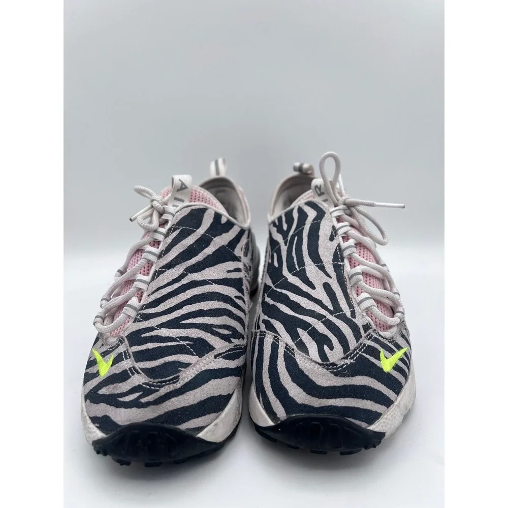 Nike Air Footscape NM Zebra Print Pink Neon Yellow CK3321-100 Mens‎ 11.5 W 13